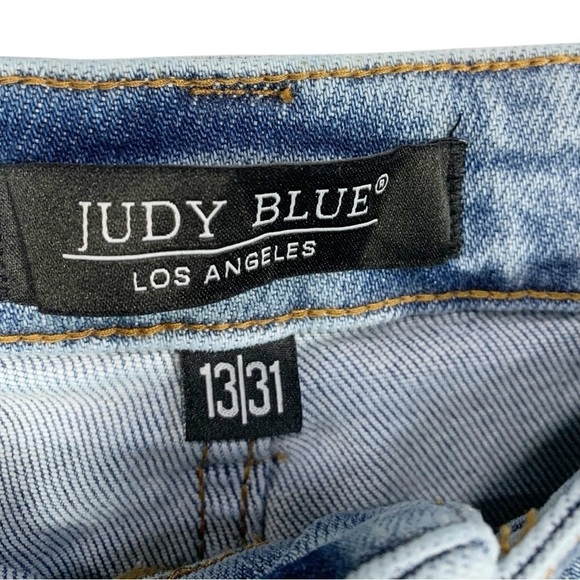 Judy Blue High RIse Stretch Denim Wide leg Cargo Jeans Size 31 - Picture 10 of 11